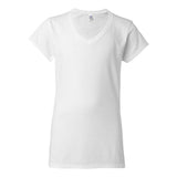 Gildan - Women's Softstyle® V-Neck T-Shirt - 64V00L - White