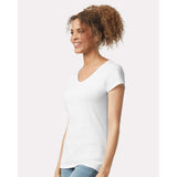 Gildan - Women's Softstyle® V-Neck T-Shirt - 64V00L - White