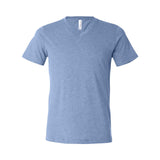 BELLA + CANVAS - Unisex Triblend V-Neck Tee - 3415 - Blue Triblend