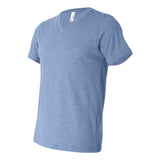 BELLA + CANVAS - Unisex Triblend V-Neck Tee - 3415 - Blue Triblend