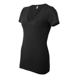 BELLA + CANVAS - Women’s Jersey Deep V-Neck Tee - 6035 - Black
