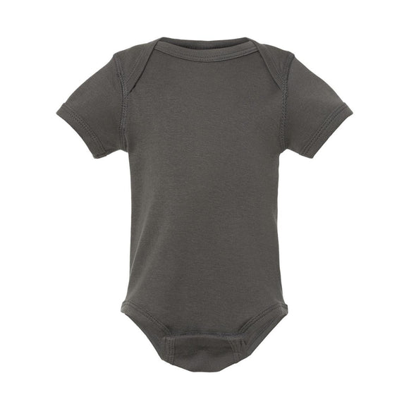 Rabbit Skins - Infant Baby Rib Bodysuit - 4400 - Charcoal