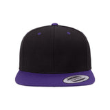 YP Classics - Premium Flat Bill Snapback Cap - 6089M - Black/ Purple