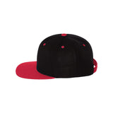 YP Classics - Premium Flat Bill Snapback Cap - 6089M - Black/ Red