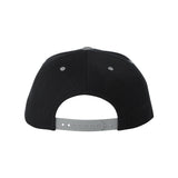 YP Classics - Premium Flat Bill Snapback Cap - 6089M - Black/ Silver