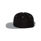 YP Classics - Premium Flat Bill Snapback Cap - 6089M - Black/ Silver