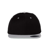 YP Classics - Premium Flat Bill Snapback Cap - 6089M - Black/ Silver