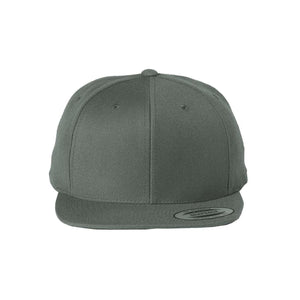 YP Classics - Premium Flat Bill Snapback Cap - 6089M - Dark Grey