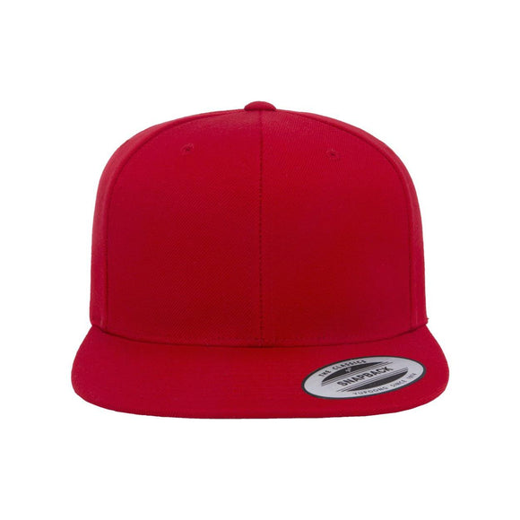 YP Classics - Premium Flat Bill Snapback Cap - 6089M - Red