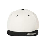 YP Classics - Premium Flat Bill Snapback Cap - 6089M - Natural/ Black