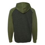 Independent Trading Co. - Raglan Hooded Sweatshirt - IND40RP - Charcoal Heather/ Army Heather