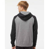 Independent Trading Co. - Raglan Hooded Sweatshirt - IND40RP - Gunmetal Heather/ Charcoal Heather