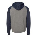 Independent Trading Co. - Raglan Hooded Sweatshirt - IND40RP - Gunmetal Heather/ Classic Navy Heather