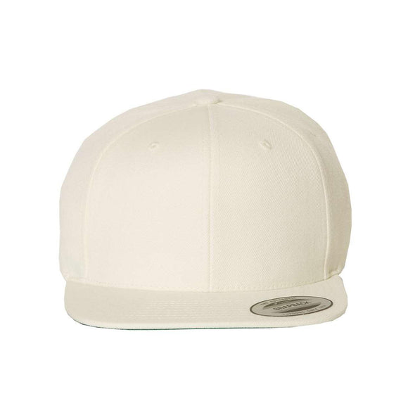 YP Classics - Premium Flat Bill Snapback Cap - 6089M - Natural