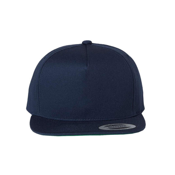 YP Classics - Five-Panel Cotton Twill Snapback Cap - 6007 - Navy