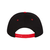 YP Classics - Five-Panel Cotton Twill Snapback Cap - 6007 - Black/ Red