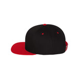 YP Classics - Five-Panel Cotton Twill Snapback Cap - 6007 - Black/ Red