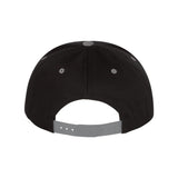 YP Classics - Five-Panel Cotton Twill Snapback Cap - 6007 - Black/ Grey