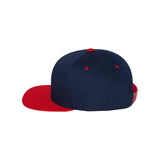 YP Classics - Five-Panel Cotton Twill Snapback Cap - 6007 - Navy/ Red