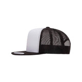 YP Classics - Five-Panel Classic Trucker Cap - 6006 - Black/ White/ Black