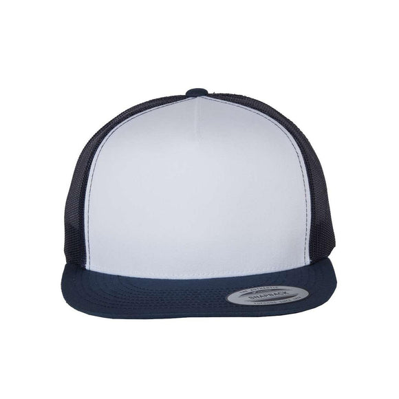 YP Classics - Five-Panel Classic Trucker Cap - 6006 - Navy/ White/ Navy