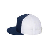 YP Classics - Five-Panel Classic Trucker Cap - 6006 - Navy/ White