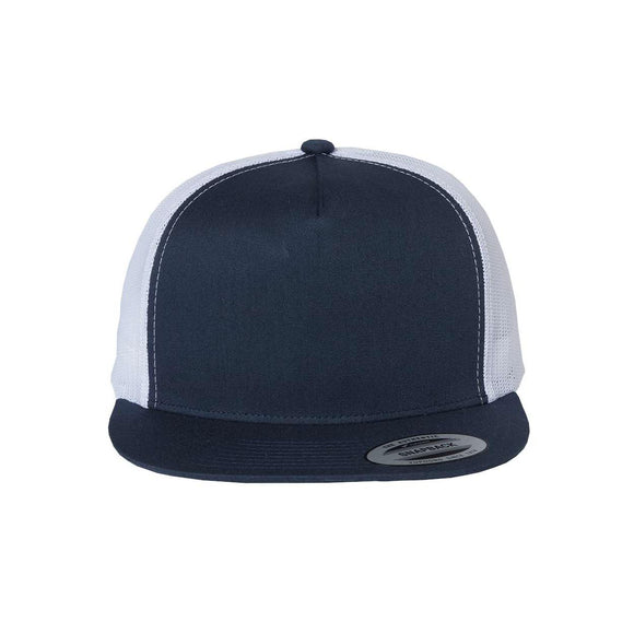 YP Classics - Five-Panel Classic Trucker Cap - 6006 - Navy/ White