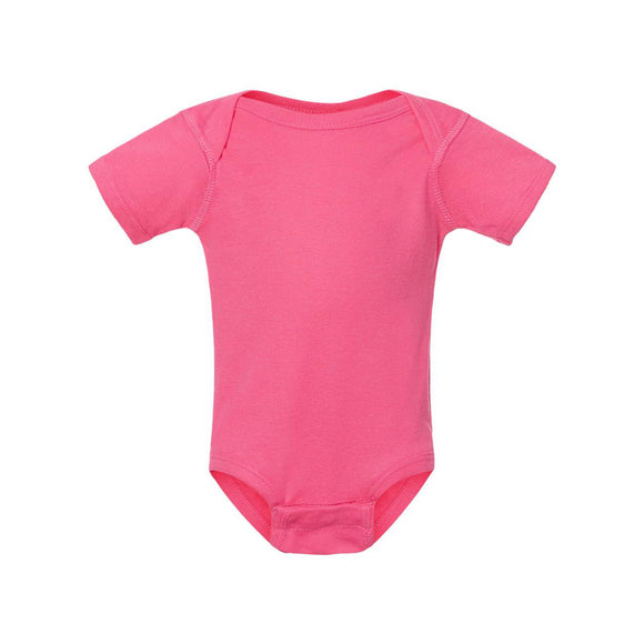 Rabbit Skins - Infant Baby Rib Bodysuit - 4400 - Hot Pink