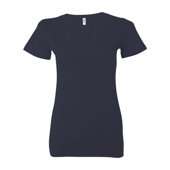 BELLA + CANVAS - Women’s Jersey Deep V-Neck Tee - 6035 - Navy