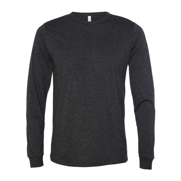 BELLA + CANVAS - Triblend Long Sleeve Tee - 3513 - Charcoal Black Triblend