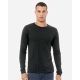 BELLA + CANVAS - Unisex Triblend Long Sleeve Tee - 3513 - Charcoal Black Triblend