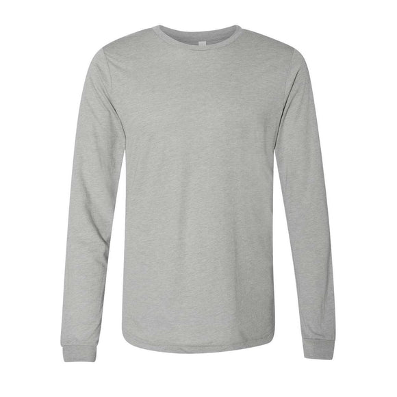 BELLA + CANVAS - Unisex Triblend Long Sleeve Tee - 3513 - Athletic Grey Triblend