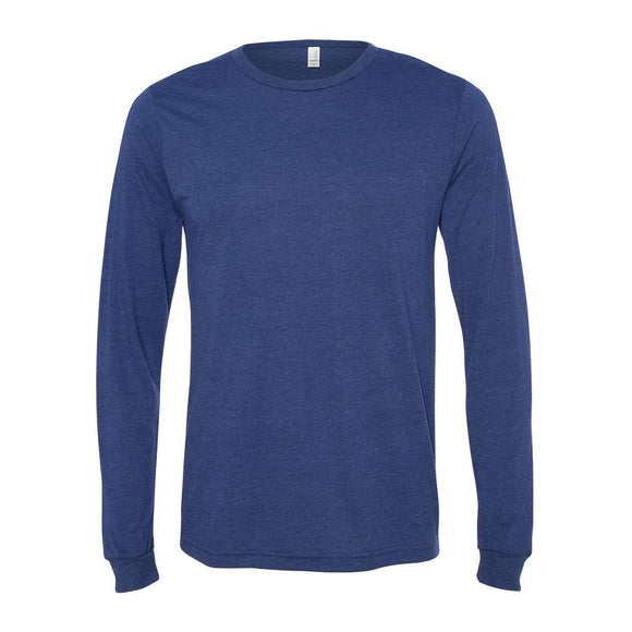 BELLA + CANVAS - Unisex Triblend Long Sleeve Tee - 3513 - Navy Triblend