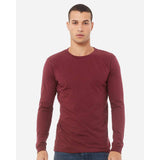 BELLA + CANVAS - Unisex Triblend Long Sleeve Tee - 3513 - Maroon Triblend