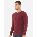 BELLA + CANVAS - Unisex Triblend Long Sleeve Tee - 3513 - Maroon Triblend