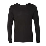 BELLA + CANVAS - Unisex Triblend Long Sleeve Tee - 3513 - Solid Black Triblend
