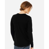 BELLA + CANVAS - Unisex Triblend Long Sleeve Tee - 3513 - Solid Black Triblend