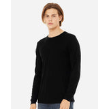 BELLA + CANVAS - Unisex Triblend Long Sleeve Tee - 3513 - Solid Black Triblend