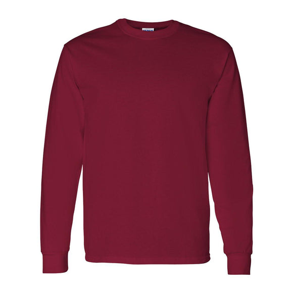 Gildan - Unisex Heavy Cotton™ Long Sleeve T-Shirt - 5400 - Cardinal Red