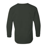Gildan - Youth Heavy Cotton™ Long Sleeve T-Shirt - 5400B - Forest Green