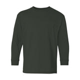 Gildan - Youth Heavy Cotton™ Long Sleeve T-Shirt - 5400B - Forest Green