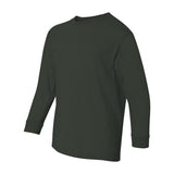 Gildan - Youth Heavy Cotton™ Long Sleeve T-Shirt - 5400B - Forest Green