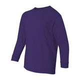 Gildan - Youth Heavy Cotton™ Long Sleeve T-Shirt - 5400B - Purple