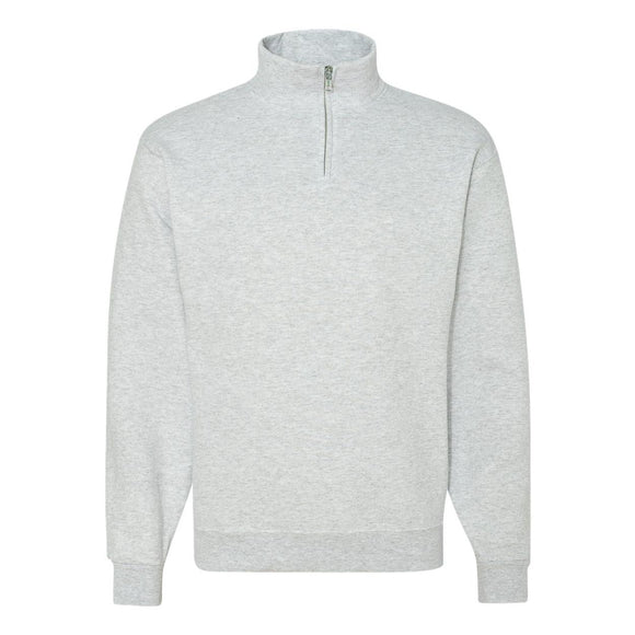 JERZEES - Nublend® Cadet Collar Quarter-Zip Sweatshirt - 995MR - Ash