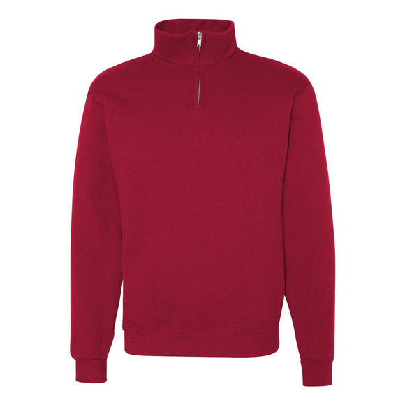 JERZEES - Nublend® Cadet Collar Quarter-Zip Sweatshirt - 995MR - True Red