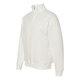 JERZEES - Nublend® Cadet Collar Quarter-Zip Sweatshirt - 995MR - White