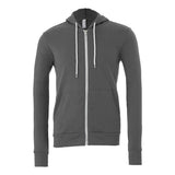 BELLA + CANVAS - Unisex Sponge Fleece Full-Zip Hoodie Sweatshirt - 3739 - Asphalt