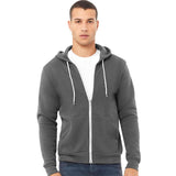 BELLA + CANVAS - Unisex Sponge Fleece Full-Zip Hoodie Sweatshirt - 3739 - Asphalt