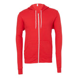 BELLA + CANVAS - Unisex Sponge Fleece Full-Zip Hoodie Sweatshirt - 3739 - Red