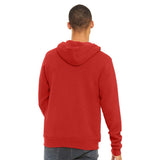 BELLA + CANVAS - Unisex Sponge Fleece Full-Zip Hoodie Sweatshirt - 3739 - Red